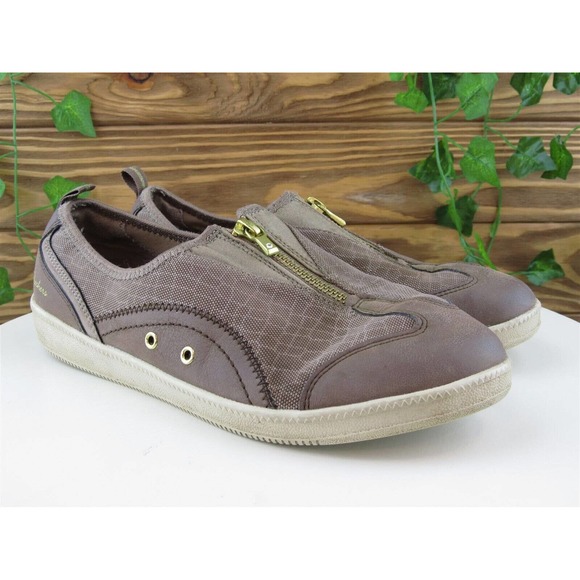 SKECHERS‎ Size 8.5 Sneaker Brown Synthetic Medium (B, M) Zip Women - Picture 4 of 11